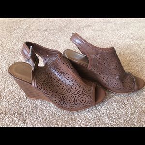 Brown Wedge Heels